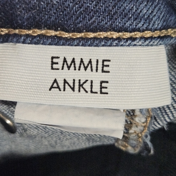 Paige Emmie Ankle high rise jeans sightseeing distressed size 24 - Picture 10 of 15